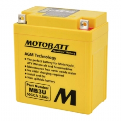 Batería Motobatt MB3U AGM Quadflex