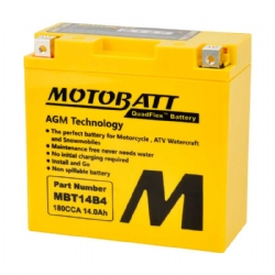 Batería Motobatt MBT14B4 AGM Quadflex