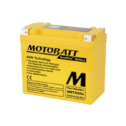 Batería Motobatt MBTX20U AGM Quadflex