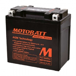 Batería Motobatt MBYZ16HD AGM Quadflex