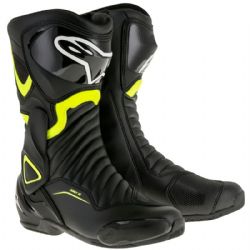 Botas Alpinestars SMX-6 V2 Negro / Amarillo Fluor