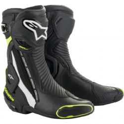 Botas Alpinestars SMX Plus V2 Negro / Blanco / Amarillo