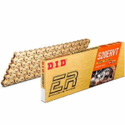 Cadena DID 520ERVT G&G 120 eslabones oro para moto