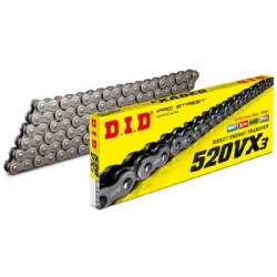 Cadena DID 520VX3 78 eslabones negro para moto