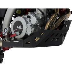 Cubrecárter de aluminio Crosspro AJP PR7 650 Adventure 17-25 negro texturizado