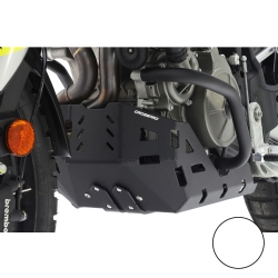 Cubrecárter de aluminio Crosspro Aprilia Tuareg 660 22-25 / Rally 25 blanco