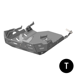 Cubrecárter de aluminio Crosspro Benelli TRK 502 17-24 negro texturizado