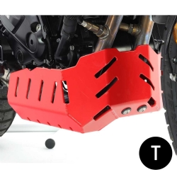 Cubrecárter de aluminio Crosspro Benelli TRK 702 23-24 negro texturizado