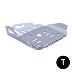 Cubrecárter de aluminio Crosspro BMW R1200GS 03-07 negro texturizado
