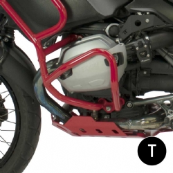 Cubrecárter de aluminio Crosspro BMW R1200GS 08-12 negro texturizado