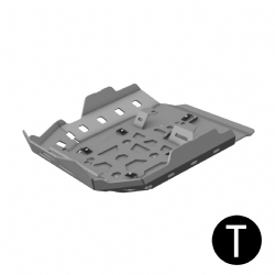Cubrecárter de aluminio Crosspro BMW R1300GS Adventure 25 negro texturizado