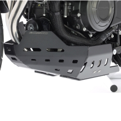 Cubrecárter de aluminio Crosspro Honda CB500X 19-23 negro texturizado