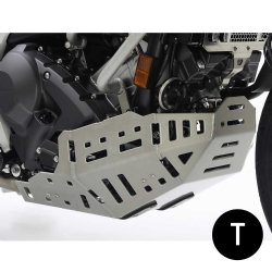 Cubrecárter de aluminio Crosspro Honda NC750X DCT 21-24 negro texturizado