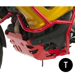 Cubrecárter de aluminio Crosspro Honda XL1000 Varadero 07-11 negro texturizado