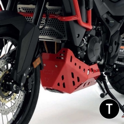 Cubrecárter de aluminio Crosspro Honda XL750 Transalp 23-25 negro texturizado