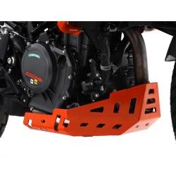 Cubrecárter de aluminio Crosspro KTM 250 Adventure 21-22 naranja
