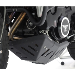 Cubrecárter de aluminio Crosspro Moto Morini X-cape 649 22-23 negro texturizado