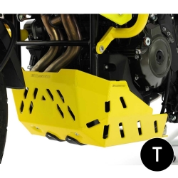 Cubrecárter de aluminio Crosspro Suzuki de 800 V-strom 23-24 negro texturizado