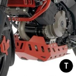 Cubrecárter de aluminio Crosspro Suzuki DL1050 V-strom 20-24 negro texturizado