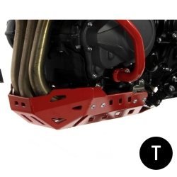 Cubrecárter de aluminio Crosspro Triumph Tiger 1200XCA 18-19 negro texturizado