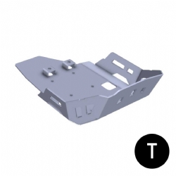 Cubrecárter de aluminio Crosspro Triumph Tiger 800 11-14 negro texturizado