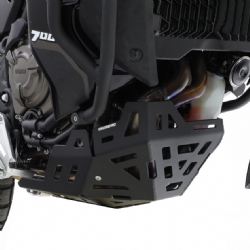 Cubrecárter de aluminio Crosspro Yamaha Ténéré 700 21-24 negro texturizado