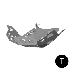 Cubrecárter de aluminio Crosspro Yamaha XTZ 1200 Super Ténéré 10-14 negro