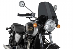 Cúpula Puig 22454F New Generation Touring Triumph Bonneville T120 Black 2025 Ahumado oscuro