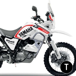 Defensas de carenado Crosspro Yamaha XTZ 660 Ténéré 08-15 negro texturizado