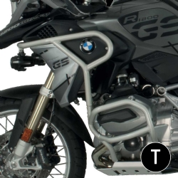 Defensas de motor y carenado Crosspro BMW R1200GS 17 negro texturizado