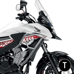 Defensas de motor y carenado Crosspro Honda CB500X 13-18 negro texturizado