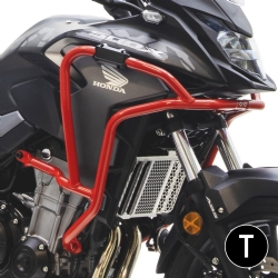 Defensas de motor y carenado Crosspro Honda CB500X 19-23 negro texturizado