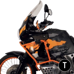 Defensas de motor y carenado Crosspro Honda XRV750 Africa Twin 93-00 negro