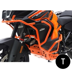Defensas de motor y carenado Crosspro KTM 1290 Super Adventure R negro texturizado