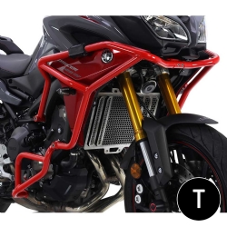 Defensas de motor y carenado Crosspro Yamaha Tracer 900 negro texturizado