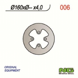Disco de freno NG 006 Ø -/160 · -/4 mm fijo