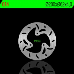 Disco de freno NG 014 200 x 4 mm trasero fijo