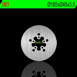 Disco de freno NG 061 185 x 3,5 mm trasero fijo