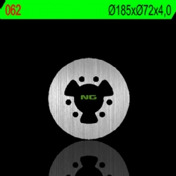 Disco de freno NG 062 185 x 4 mm fijo