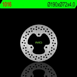 Disco de freno NG 1016 190 x 4 mm trasero fijo