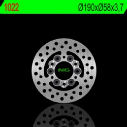 Disco de freno NG 1022 190 x 3,7 mm fijo