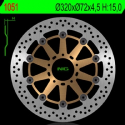 Disco de freno NG 1051 320 x 4,5 mm delantero flotante