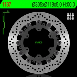 Disco de freno NG 1137 305 x 5 mm delantero flotante