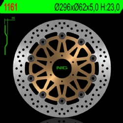 Disco de freno NG 1161G 296 x 5 mm delantero flotante