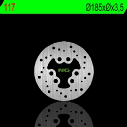 Disco de freno NG 117 185 x 3,5 mm trasero fijo