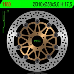 Disco de freno NG 1180 310 x 5 mm delantero flotante