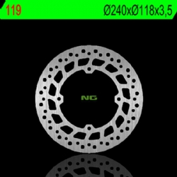 Disco de freno NG 119 240 x 3,5 mm delantero fijo
