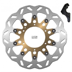 Kit disco freno NG 1204XK12 318 mm ondulado flotante