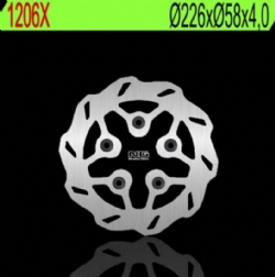 Disco de freno NG 1206X 226 x 4 mm delantero ondulado