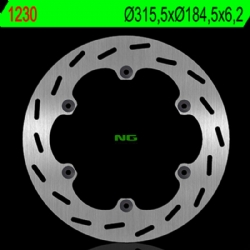 Disco de freno NG 1230 316 x 6,2 mm trasero fijo